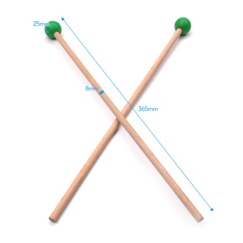 Marimba mallets maple - maple, rubber
