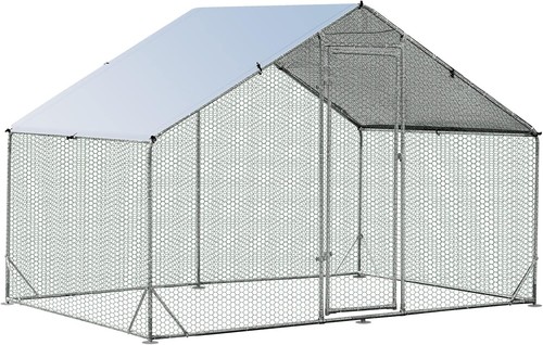 Large walk chicken run - in,