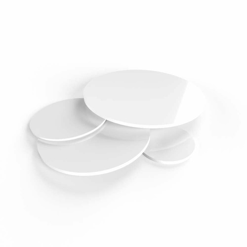 White acrylic disc - white,