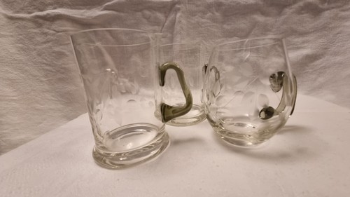 Vintage etched glass - etched,