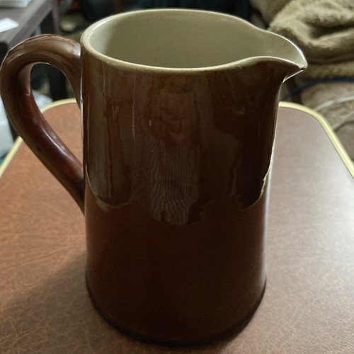 Heavy brown denby jug - heavy,