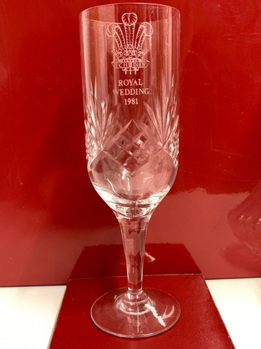 Crystal cut glass champagne - glass,