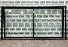 ALUMINIUM SLIDING DOORS PATIO BLACK REYNAERS CP130 WIDE EXTERNAL EXTERIOR NEW