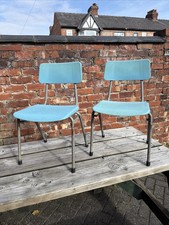 2 Vintage Kids Chairs School Nursery Industrial Remploy Retro 70s 80s Furniture