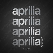 4 APRILIA Stickers 12 cm