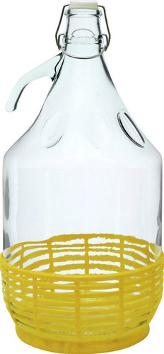 Glass demijohn 5 - 2, litre
