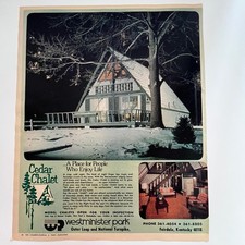 Cedar Chalet A Place for People Who Enjoy Life Fairdale KY 1974 Ad SV27-4