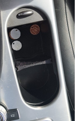 Black double cup holder - holder, insert