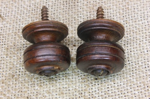 Old wood drawer knobs - old, door