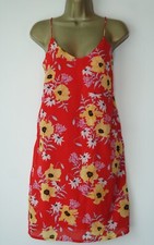 H&M RED FLORAL STRAPPY DRESS