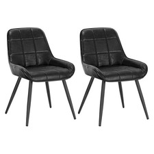 WOLTU 2PCs Faux Leather Dining