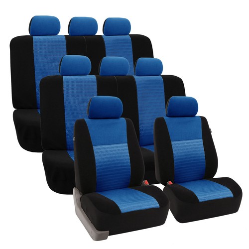 Airmesh design 3row - 3d, blue