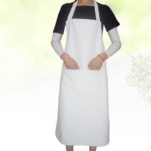 2pcs white cooking apron - 2pcs,