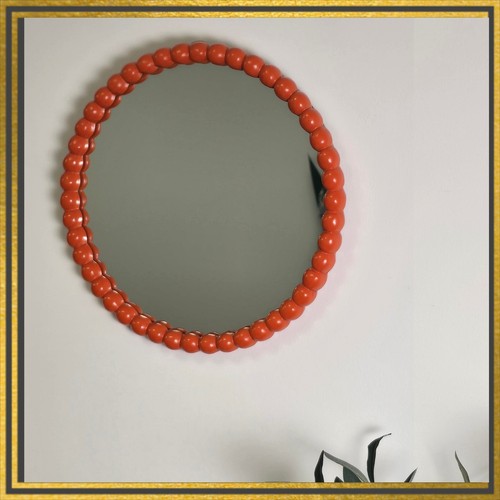 Orange funky ball wall - wall, mirror