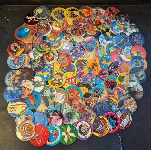 100 vintage s pogs - ,
