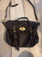 Mulberry Alexa Women’s Dark Brown Leather Shoulder Messenger large Size Bag