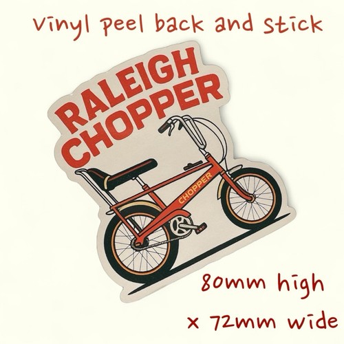 Raleigh chopper vinyl sticker - chopper,