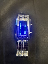 SKMEI Binary LED Watch Blue