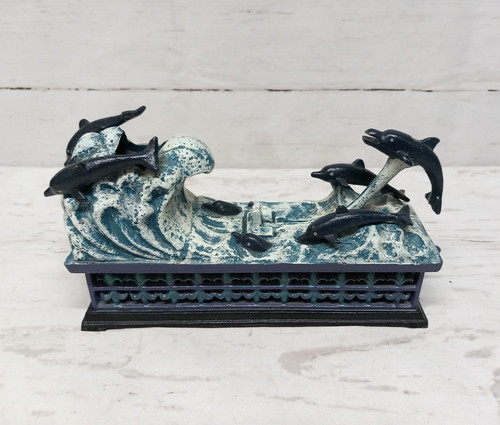 Jumping dolphins coin - dolphins, bank