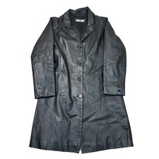 Vintage Leather Trench Coat