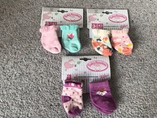 Baby Annabell Dolls Clothes Socks X6 Pairs Accessories For 43cm Doll