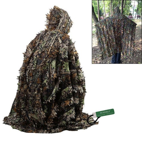 Leafy poncho jungle ghillie - jungle,