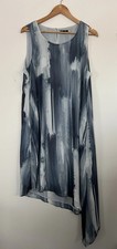SIMPLY VERA WANG Blue Watercolor Print Shift Dress SIZE 16 AU/12 US Asymmetrical