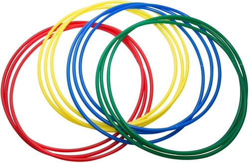 Multicolour hula hoops solid - multicolour,