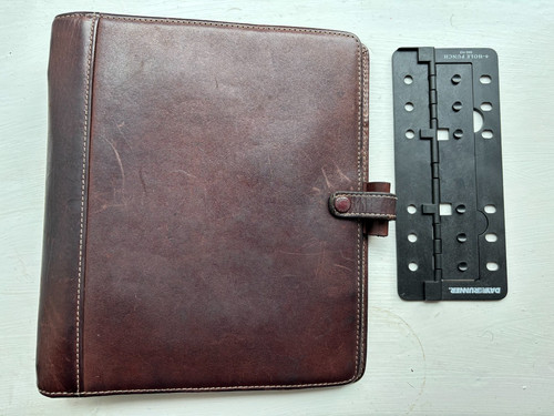 Filofax hamilton brown real - hamilton,