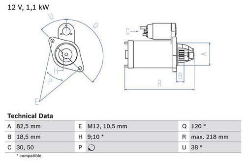 Bosch starter motor for - bosch,
