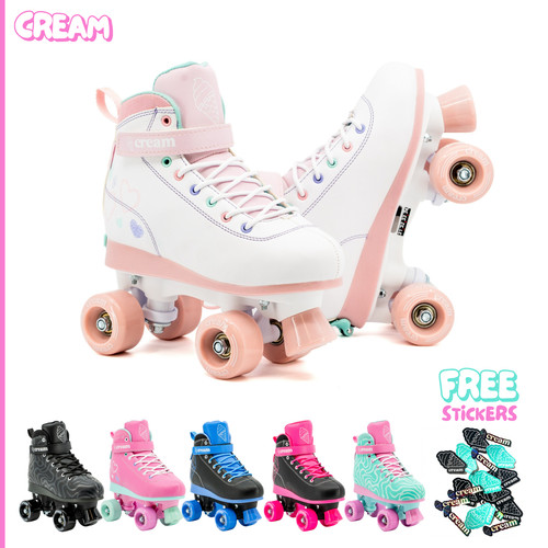 Cream scoop quad roller - cream,