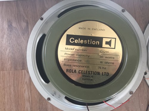 Celestion g12h 1973 - celestion, greenback