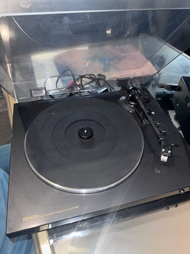 Denon 300f turntable black - turntable,