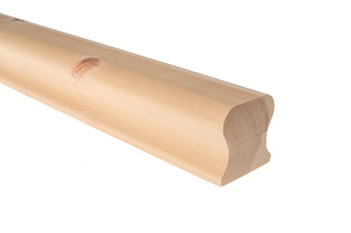 Stair handrail base rail pine - handrail,