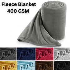 Large Sherpa Fleece Blanket
