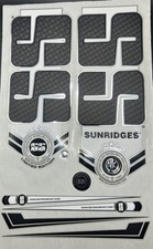 SS Cricket Bat 3D Embossed Stickers, New Design With chrome. 