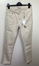 Zara cream ecru denim skinny