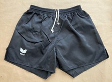 Vintage Erima Nylon Sprinter Shorts Glanz Black Super Shiny Gay D5 26-32” VGC