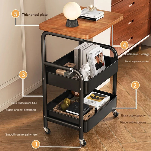 Tier rolling storage - 3, trolley