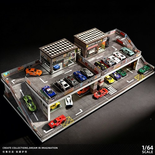 Diorama car garage - diorama,