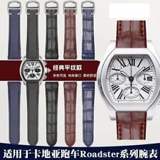 Fit For Cartier Roadster W6206018 W6206017 Strap Watchband Quick Release Leather