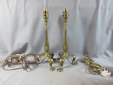 2 Vintage Brass Pullman Railway Table Lamps Wired & PAT TESTED FULLY WORKING