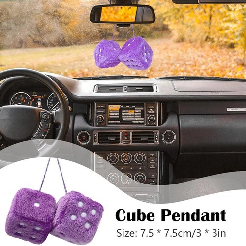 Soft fluffy furry dice - fluffy,