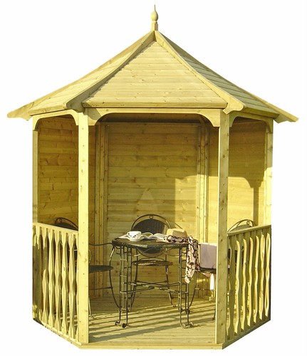 Garden wooden arbour 9ft 8ft - 9ft,