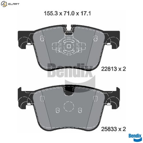 Brake pad set - brake,