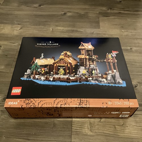 Lego viking village - village,