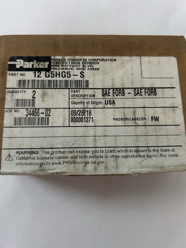 Parker g5hg5 pipe port - &,