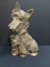 Vintage Solid Brass Scottie