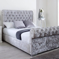 Luxury Sleigh Bed Frame Plush