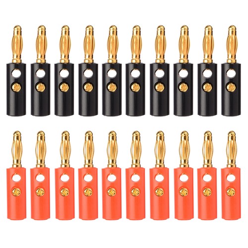 20pcs 4mm connector gold - 4mm,